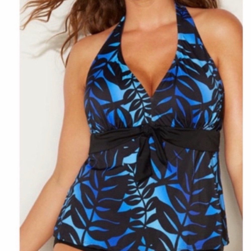 New Halter Tankini Top Plus Size 26 3X Swimsuits For All